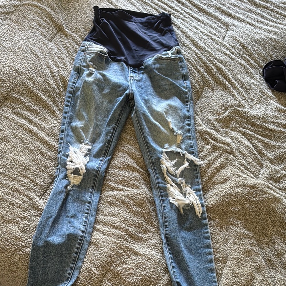 Pinkblush Blue Jeggings Distressed Denim